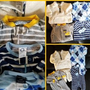4 PIECE BOYS SLEEPER/ ONESIES